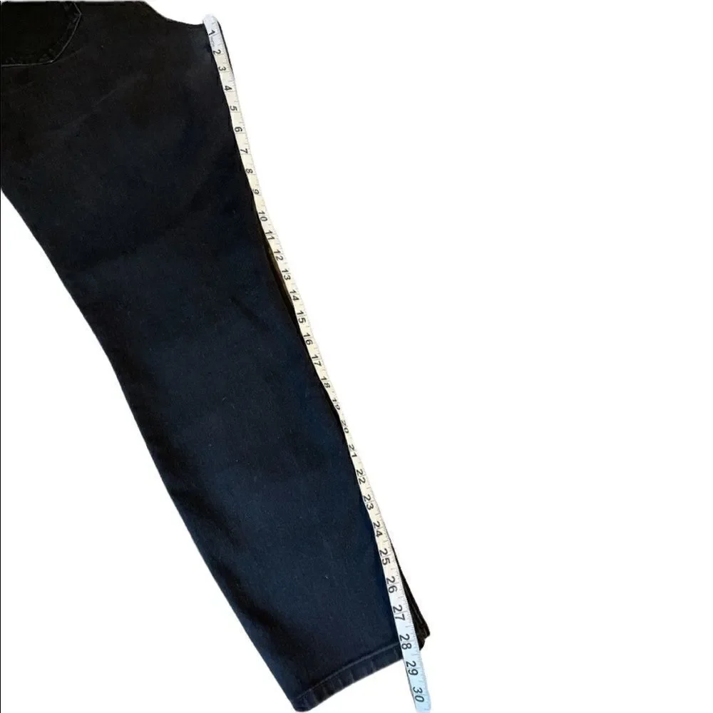 Vintage America Matchstick Nine West Skinny High waist black jeans size 14